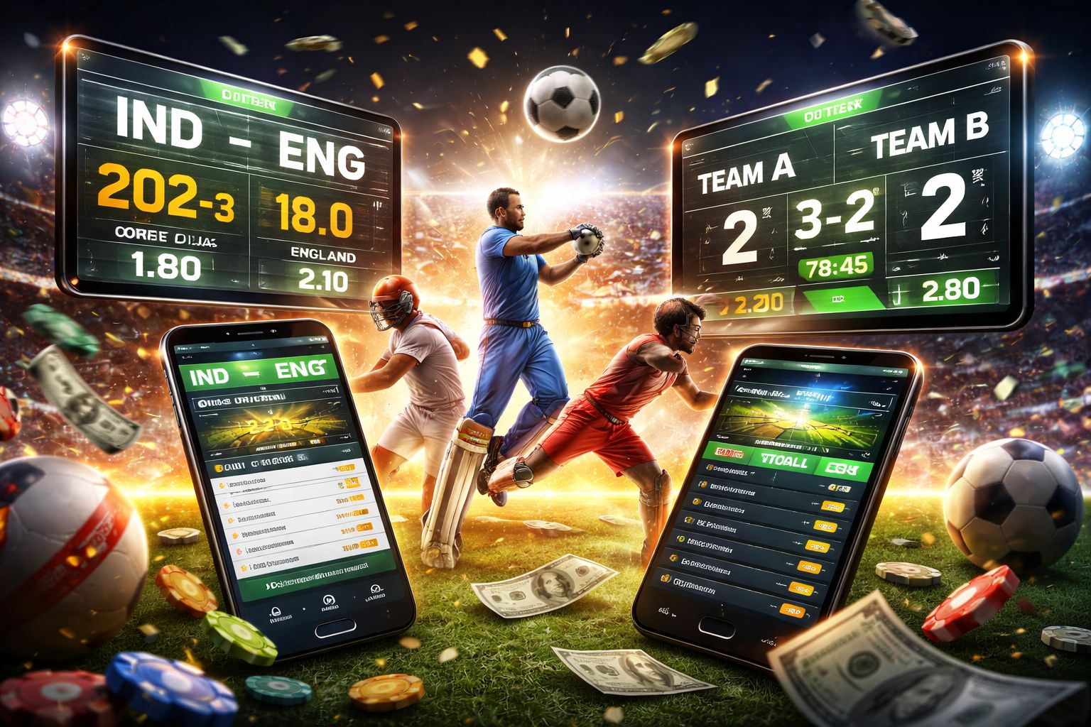 Cược Trên Cricket, Bóng Đá Và Nhiều Thị Trường Đa Dạng